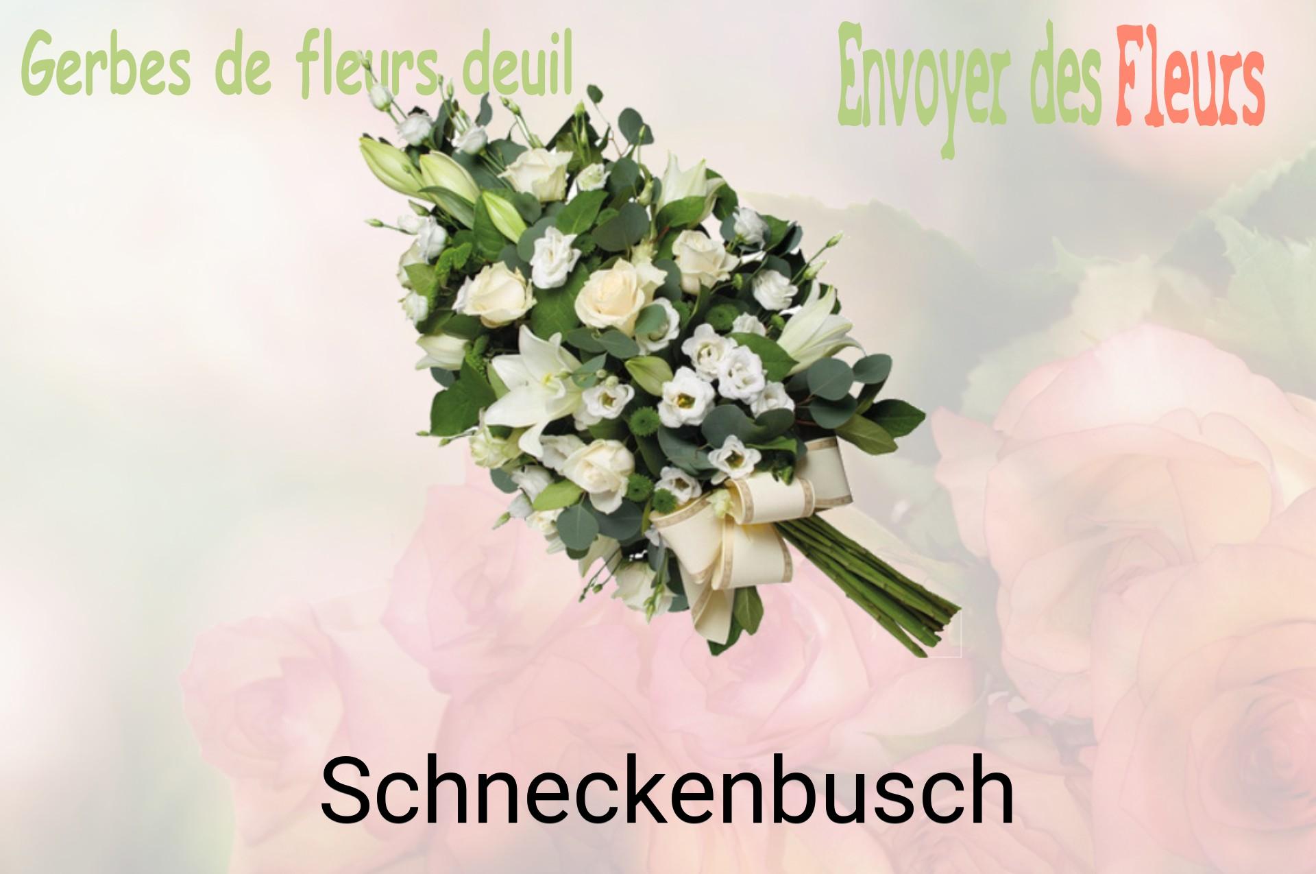Gerbe de fleurs de deuil livrée à Schneckenbusch